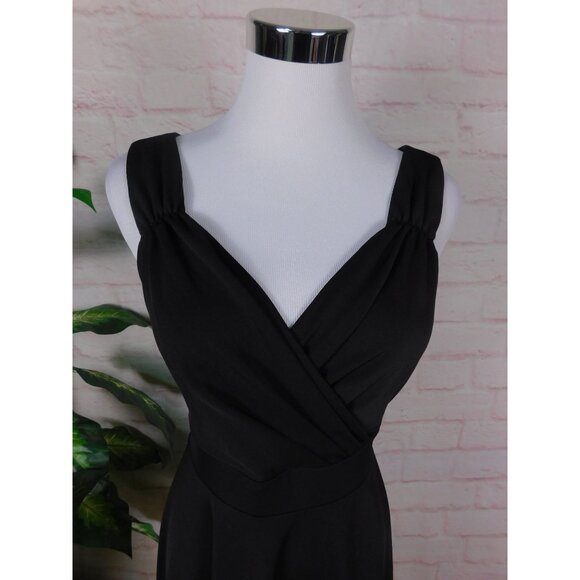 Grace Karin Small Black Fit Flare Knee Dress Elegant - Picture 4 of 11